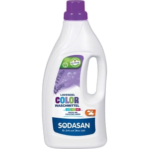 Средство для стирки SODASAN (Содасан) жидкое органическое Color Lavender для цветных и черных вещей, со смягчителем воды и кондиционером 1,5 л