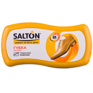 Губка волна SALTON (Салтон) для обуви из гладкой кожи бесцветная