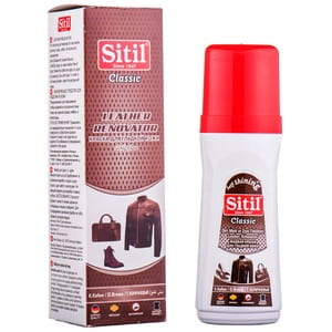 Краска для изделий из гладкой кожи SITIL (Ситил) на водной основе жидкая темно-коричневая 100 мл