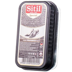 Губка для полировки обуви из гладкой кожи SITIL (Ситил) Large Box черная