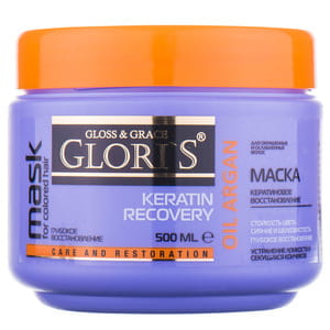 Маска для волос GLORIS (Глорис) Keratin Recovery 500 мл