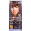 Крем-краска для волос GLORIS (Глорис) цвет 4.56 Натуральный кофе на 2 применения: крем-краска 25 мл + окислитель 25 мл + шампунь 15 мл + маска 15 мл