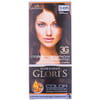 Крем-краска для волос GLORIS (Глорис) цвет 3.65 Темно-каштановый на 2 применения: крем-краска 25 мл + окислитель 25 мл + шампунь 15 мл + маска 15 мл