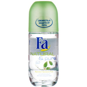 Дезодорант для тела Fa (Фа) шариковыйNatural & Pure Природная свежесть белый чай 50 мл