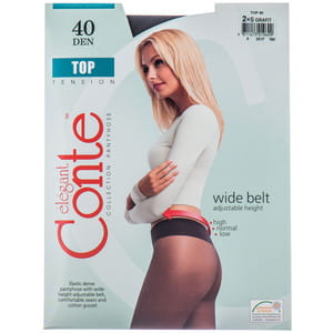 Колготки жіночі CONTE Elegant (Конте елегант) TOP 40 den, розмір 2, колір Grafit
