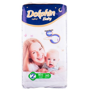 Підгузки для дітей DOLPHIN BABY (Долфін Бебі) 2 Mini (Міні) від 3 до 6 кг 40 шт