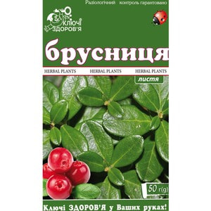 Фиточай Ключи Здоровья Брусника 50 г