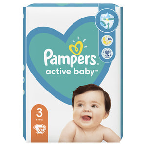 Подгузники для детей PAMPERS Active Baby (Памперс Актив Бэби) 3 от 6 до 10 кг 82 шт