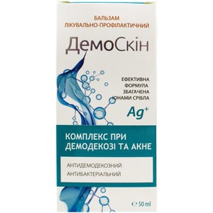 Демоскін бальзам для обличчя лікувально-профілактичний антидемодекозний та антибактеріальний 50 мл