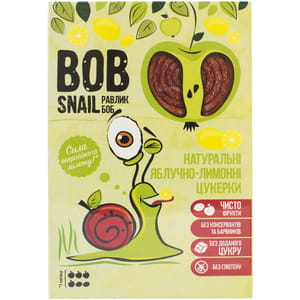 Цукерки дитячі натуральні Bob Snail (Боб Снеіл) Равлик Боб яблучно-лимоні 60 г