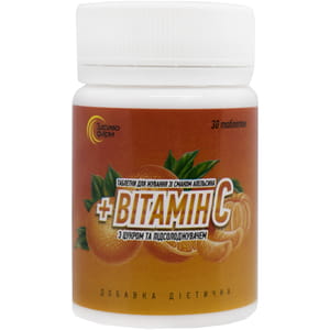 Таблетки жевательные Витамин С 400 мг с апельсиновым вкусом 30 шт