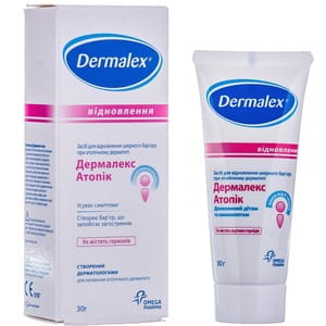 Засіб для шкіри Dermalex Atopic (Дермалекс Атопік) для відновлення шкірного бар'єру при атопічному дерматиті 30г