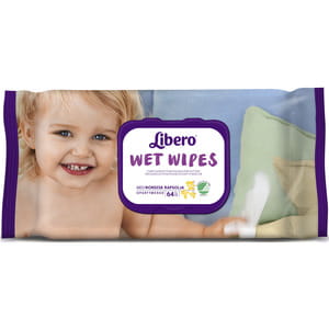Салфетки влажные детские LIBERO (Либеро) Wet Wipes (Вет вайпс) 64 шт