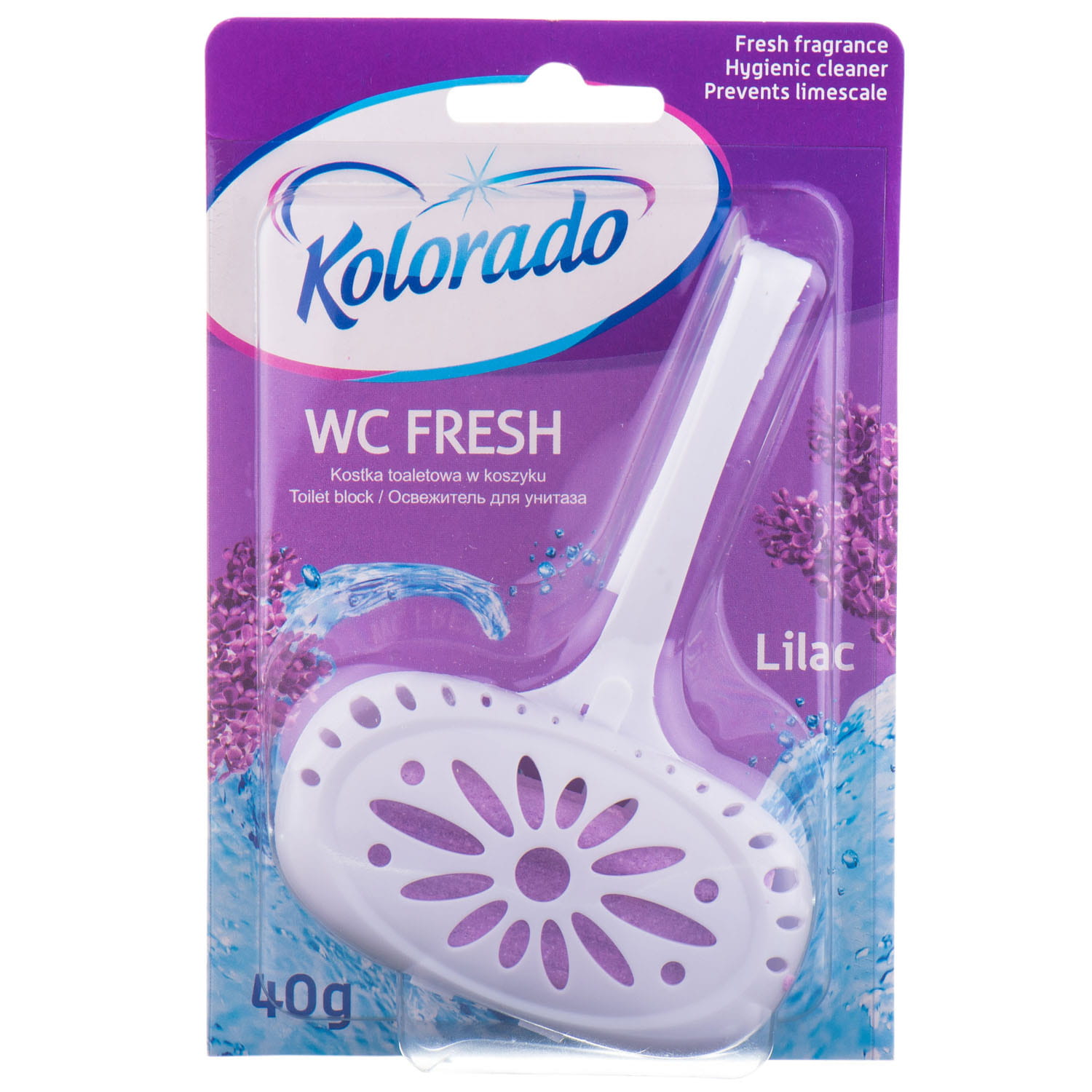 Брусок туалетный KOLORADO (Колорадо) WC Fresh (Виси Фреш) Сирень 40 г  (5902506003354) HAL SP. Z O.O. (Польша) - Купить KOLORADO по низкой цене в  Украине - МИС Аптека 9-1-1