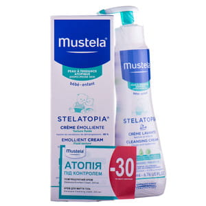 Набор MUSTELA (Мустела) Атопия под контролем: крем эмульсия смягчающий 200 мл + крем для мытья тела 200 мл