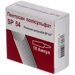 Пентосан полісульфат SP 54 р-н д/ін. 100мг/мл амп. 1мл №10