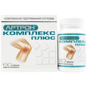 Артрон Комплекс Плюс таблетки покрытые оболочкой для комплексного поддержания суставов флакон 60 шт