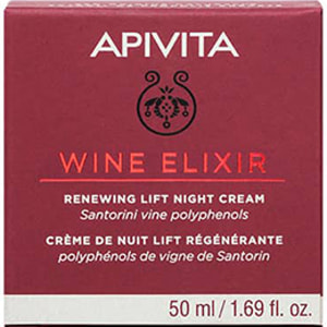 Крем-ліфтинг для обличчя APIVITA (Апивита) WINE ELIXIR нічний відновлювальний 50 мл