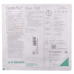 Набір для катетеризації центральних вен (набор по Сельдингеру) Certofix® Duo (Цетрофикс Дуо) 720 двоканальний катетер 16G/16G 1 шт