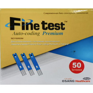 Тест полоски для глюкометра Finetest Auto-coding Premium (Файнтест аутокодинг премиум) 50 шт