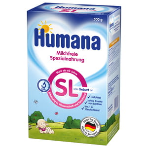 Суміш суха безмолочна дитяча HUMANA (Хумана) SL спеціальна на основі ізоляту соєвого білку з народження 500 г