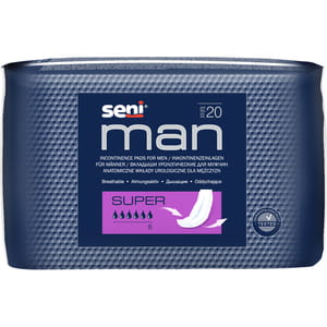 Прокладки урологічні SENI Man (Сені Мен) Super (супер) для чоловіків 20 шт