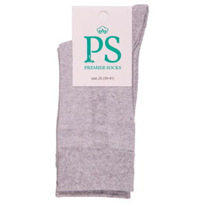 Носки мужские PS (Премьер сокс) арт. В8-3 классические цвет светло-серый размер (стопа) 25 см 1 пара