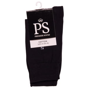 Носки мужские PS (Премьер сокс) Премиум арт. 555 цвет черный размер (стопа) 25 см 1 пара