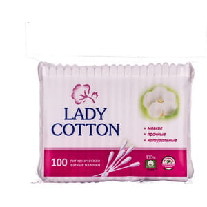 Ватные палочки Lady Cotton (Леди Котон) пакет 100 шт