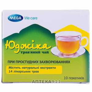 Юджіка трав'яний чай при застудних захворюваннях в пакетах по 4 г 10 шт