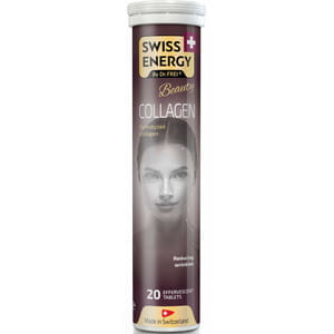 Витамины таблетки шипучие Swiss Energy (Свис Энерджи) Collagen (Коллаген) туба 20 шт