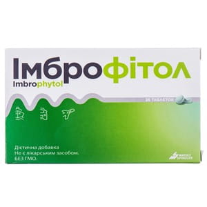 Імброфітол таблетки проти нудоти, блювоти та захитування 2 блістера по 18 шт