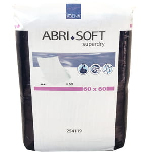 Пелюшки поглинаючі ABENA (Абена) Abri-Soft Superdry розмір 60см x 60см упаковка 60 шт