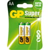 Батарейки GP (Джипи) Super Alkaline 1.5V 15A-U2 LR6 AA щелочные 2 шт