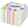 Салфетки бумажные ZOOZOO (ЗооЗоо) однослойные белые размер 24 см x 23 см 100 шт