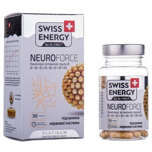 Вітаміни капсули Swiss Energy (Свіс Енерджі) Neuroforce флакон 30 шт