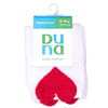 Носки детские DUNA (Дюна) 9003 короткие с сердечками демисезонные хлопковые цвет белый размер (стопа) 22-24 см 1 пара