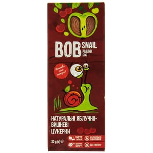 Конфеты детские натуральные Bob Snail (Боб Снеил) Улитка Боб яблочно-вишневые 30 г