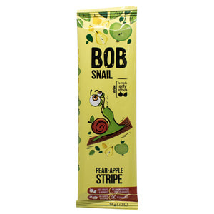 Цукерки дитячі натуральні Bob Snail (Боб Снеіл) Равлик Боб страйпси яблучно-грушеві 14 г