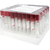 Пробірка вакуумна Vacumed 13 x 100 мм стерильна для 6 мл крові, з червоною кришкою артикул 43906 100 шт