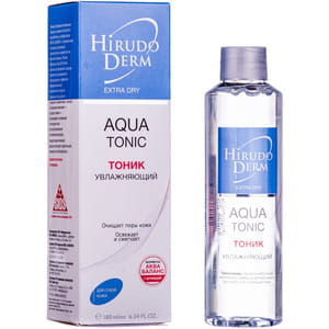 Тонік для обличчя HIRUDO DERM (Гірудо дерм) Extra Dry Aqua (Екстра драй аква) зволожуючий для сухої і нормальної шкіри 180 мл