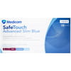 Рукавички оглядові нітрилові нестерильні неприпудрені Safe Touch Advanced Slim Blue блакитны розмір S 1 пара