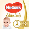 Подгузники для детей HUGGIES (Хаггис) Elite Soft (Элит софт) 3 от 5 до 9 кг 40 шт