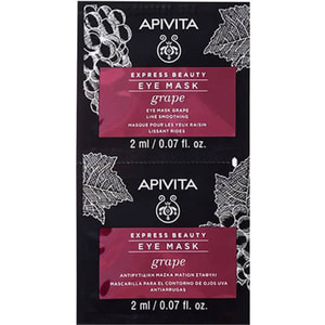 Маска для шкіри навколо очей APIVITA EXPRESS BEAUTY (Експрес бьюті) проти зморшок з виноградом по 2 мл 2 шт