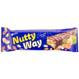Батончик-мюсли NUTTY WAY (Натти вэй) ореховый с фруктами глазурированный 40 г