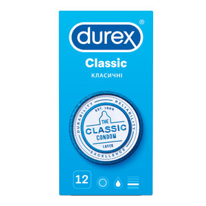 Презервативи DUREX (Дюрекс) Classic класичні 12 шт