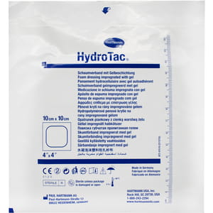 Повязка медицинская стерильная Hydrotac (Гидротак) губчатая с гелевым покрытием размер 10 см х 10 см 1 шт