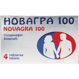 Новагра 100 табл. в/о 100мг №4