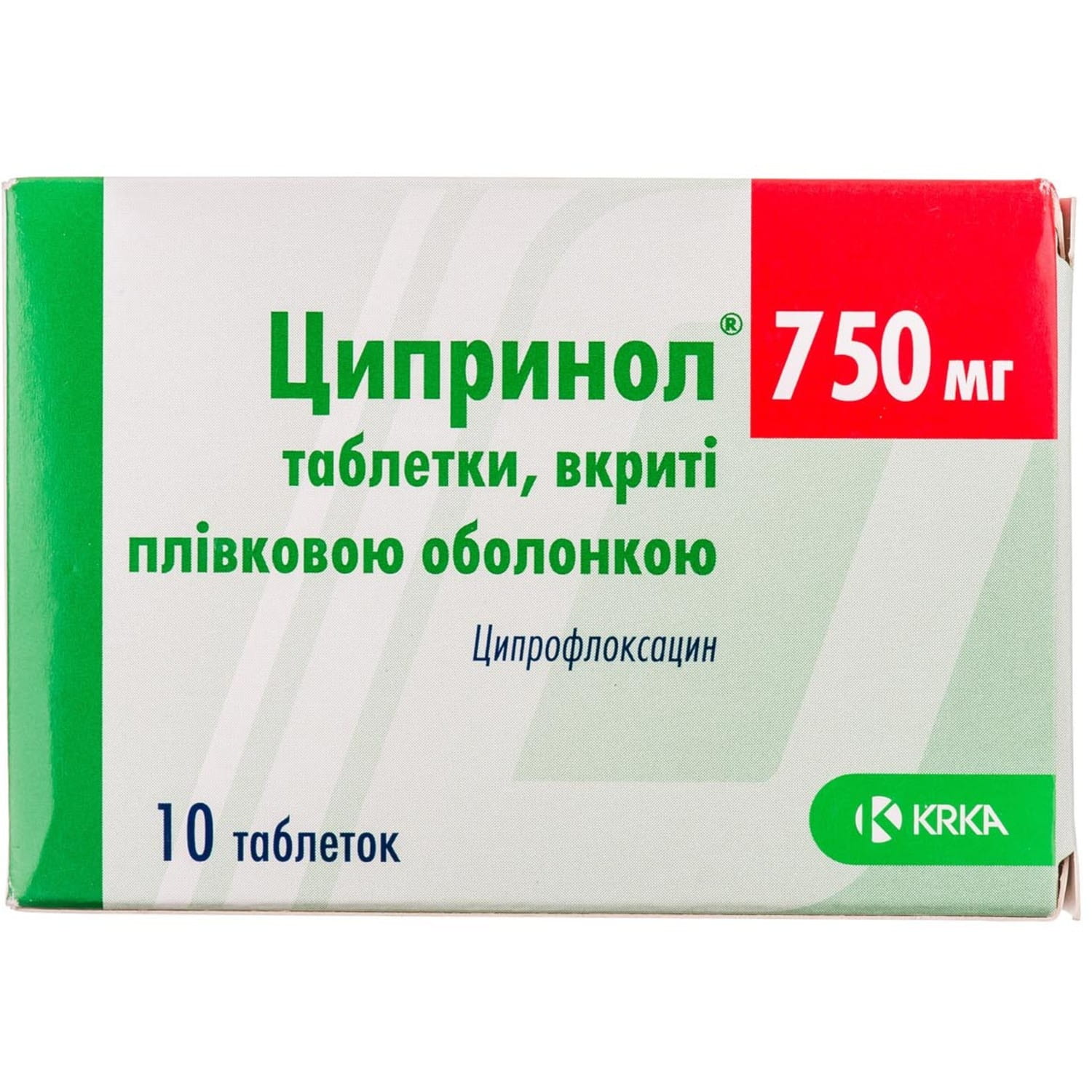 Ципринол таблетки покрытые пленочной оболочкой по 750 мг блистер 10 шт  (3838989618537) КРКА (Словения) - инструкция, купить по низкой цене в  Украине | Аналоги, отзывы - МИС Аптека 9-1-1