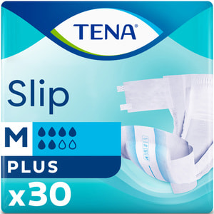 Підгузки для дорослих TENA (Тена) Slip Plus Medium (Сліп Плюс Медіум) розмір 2 30 шт NEW